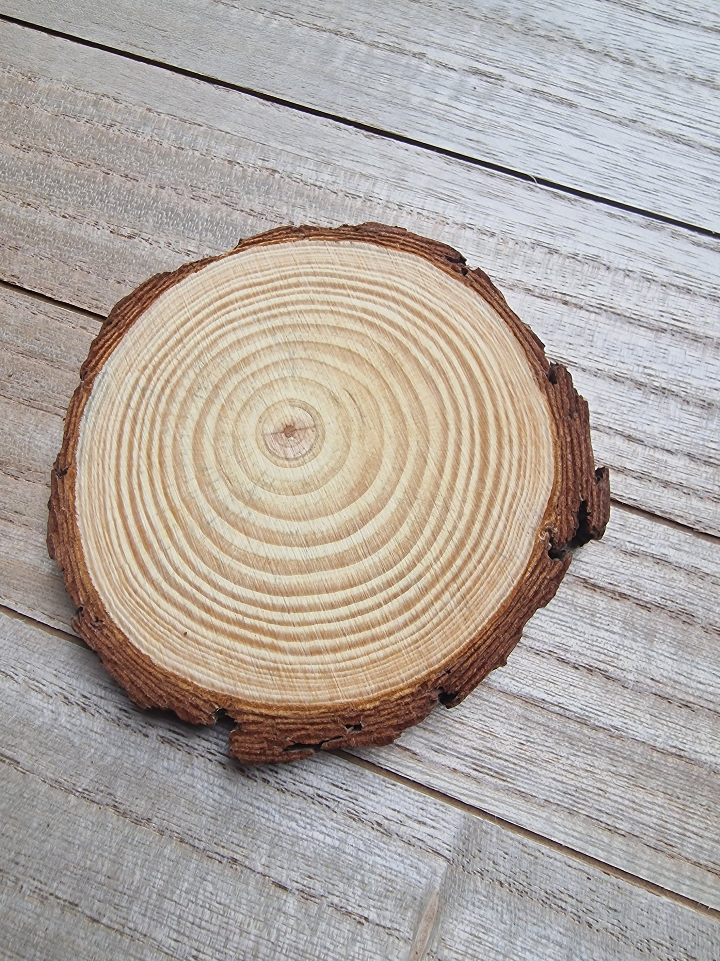 Coaster rustic wood slice